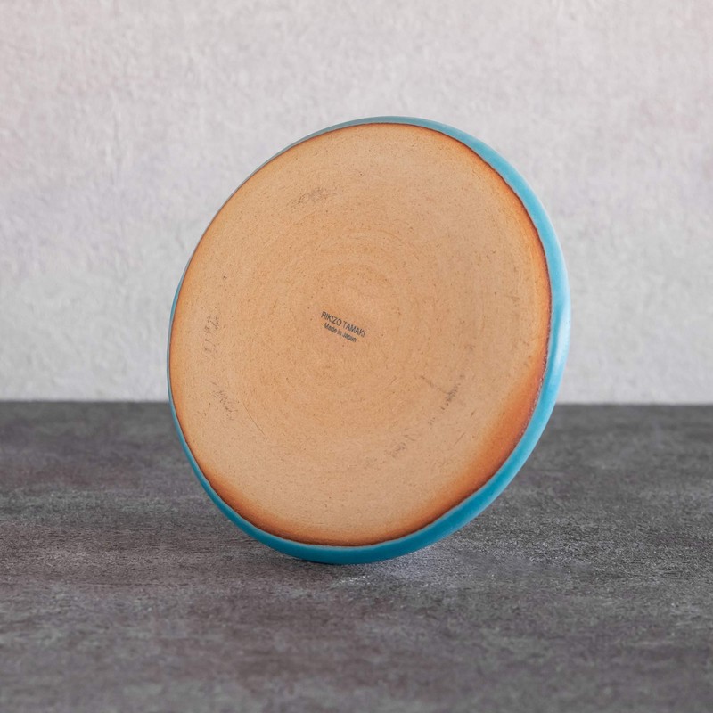 Rikizo R-886465 Plate, Blue, Turkey, Diameter 5.5 x 0.5 inches