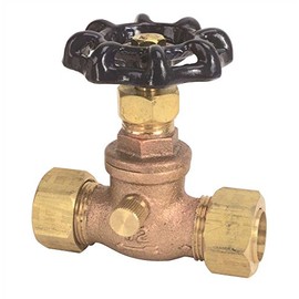 CFI PRODUCTS GIDDS-296564 Stop & Waste Valve 1/2"Comp, Lead Free