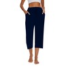 Kabento 2 Pack Womens Pajama Pants Capri Sleep Lounge Pants