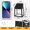 GIGALUMI Solar Fence Lights, 6 Pack Fence Outdoor Waterproof Lights