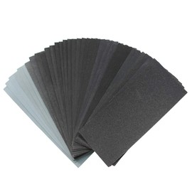 VIZ-PRO 36 Pcs 120 to 3000 Assorted Grit Sandpaper for Metal Sanding, Automotive Polishing and Wood Furniture Finishing, Dry or Wet Sanding, 9 x 3.6 Inches