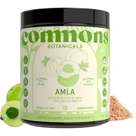 Commons Adaptógenos Amla Extracto Puro Polvo 100 Suplemento Natural Tónico Piel Cabello Vitamina Antiinflamatorio Antioxidante Orgánico Cuerpo