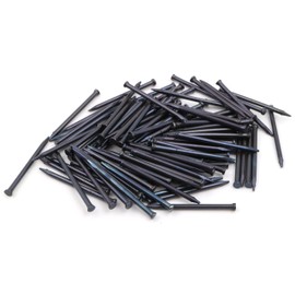 Design61 100 x Steel Pins Skirting Board Pins Nail 1.5 x 15 mm Flat Head Countersunk Blue