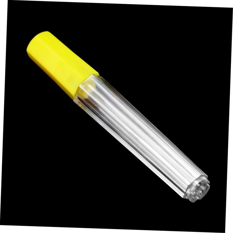 LIFKOME 10pcs Transparent Sealed Tube Needle Holder Storage Bottles for