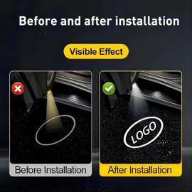 4pcs Car Door Lights Logo Projector Compatible with QX50/56/60/70/80, Q50/60/70, G25/37, M25/35/37, FX37/50, EX25/35/37, No Fade Led Welcome Lights Accessories Fits for Vehicle