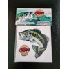 Largemouth Bass v2 Custom Illustrated Vinyl Decal Fish Sticker -Two