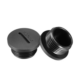 uxcell Hold Plugs,10pcs M20x1.5mm Nylon Male Threaded Cable Gland Screw End Cap Cover Black