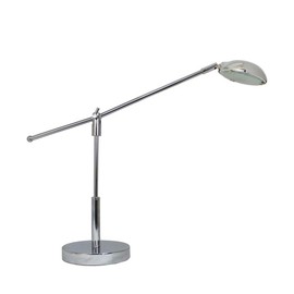 Simple Designs LD1035-CHR 21" 3W Balance Arm LED Desk Lamp with Swivel Head, Chrome