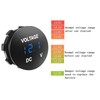 Aofan Auto Voltmeter DC12V-24V with LED Digital Display, Round Mini