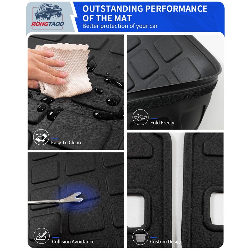 Rongtaod Cargo Mat Compatible with 2020-2025 Hyundai Palisade 7 Seats