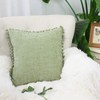 CaliTime Throw Pillow Cases Pack of 2 Cozy Solid Dyed