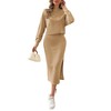 Kate Kasin Women's Knitted Dress Sweater Two Piece Long Sleeve