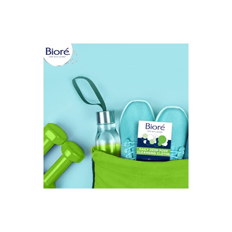 Biore Daily Deep Pore Cleansing Cloth, 60 Count