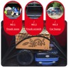 EDLMKM CCar Cargo Net, Adjustable Elastic Car Boot Mesh 60x40cm,