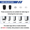 MySit 5 Inches Prep Table Wheels Set of 4, Expanding