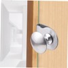 TEHAUX 2pcs Glass Door Pull Handles Glass Cabinet Clips for