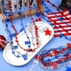 NOVWANG 24 Pcs 4th of July Bead Necklace 4 Classic