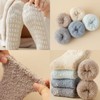 Jormatt 5 Pairs Womens Fuzzy Socks Winter Slipper Socks Non-Slip