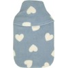 Vagabond 2L Blue Hearts Hot Water Bottle and Cover