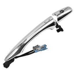 Saihisday Door Handle Exterior Chrome Front Door Handle Left Driver Side Outside Smart Entry Keyless Replacement for Infiniti EX35 FX35 FX50 QX50 QX56 QX60 QX70 QX80 2008-2020, 806461BA0A 806401BA0A