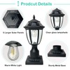 Jalarox Solar Post Lamp Lights, Dusk to Dawn Solar Post