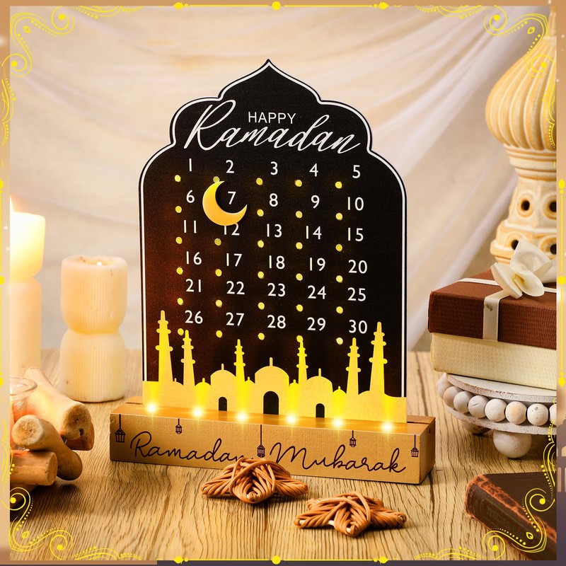 Yuntau Eid Mubarak Ramadan Advent Calendar 2026 Acrylic Ramadan Countdown