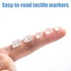 STSTR 222PCS Bump Dots for Visually Impaired, Mixed Sizes Shapes