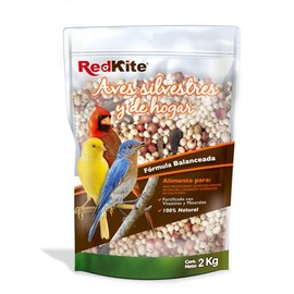 Redkite Mezcla de Semillas para Aves Silvestres y de Hogar 2 kg – Fórmula Balanceada con Pellets Vitaminados para Ninfas, Pericos Australianos, Agapornis y Pericos de Collar
