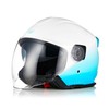 ORIGINE 3/4 Open Face Motorcycle Helmet with Double Visor for