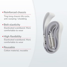 DERAYMI Adjustable Ostomy Belt, Securely Holds Ostomy Pouch Bags in Place, Waterproof Reusable Ostomy Waistband Strap and Buckle to Support Colostomy Bags