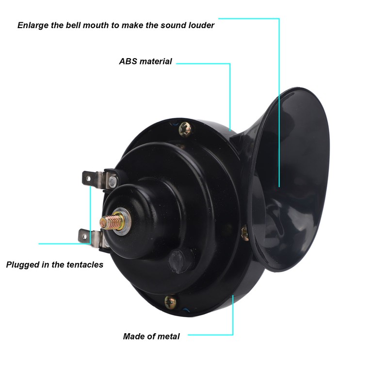 24V Electric Horn Kit Waterproof with Switch Harness Relay Universal