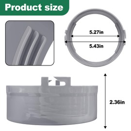 TL2667 Hose Inlet For De'Longhi Portable AC Exhaust Hose, For De'Longhi Air Conditioner Hose Model PACA140E, PACC100EL, PACC100, PACA110, PACCT90