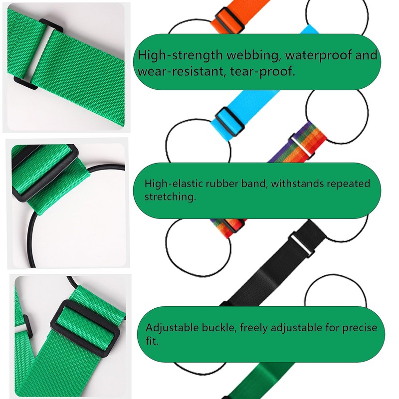 2Pcs Luggage Connector Straps,Flexible Luggage Accessories Elastic Fastening Bag Strap,Multi-Functional