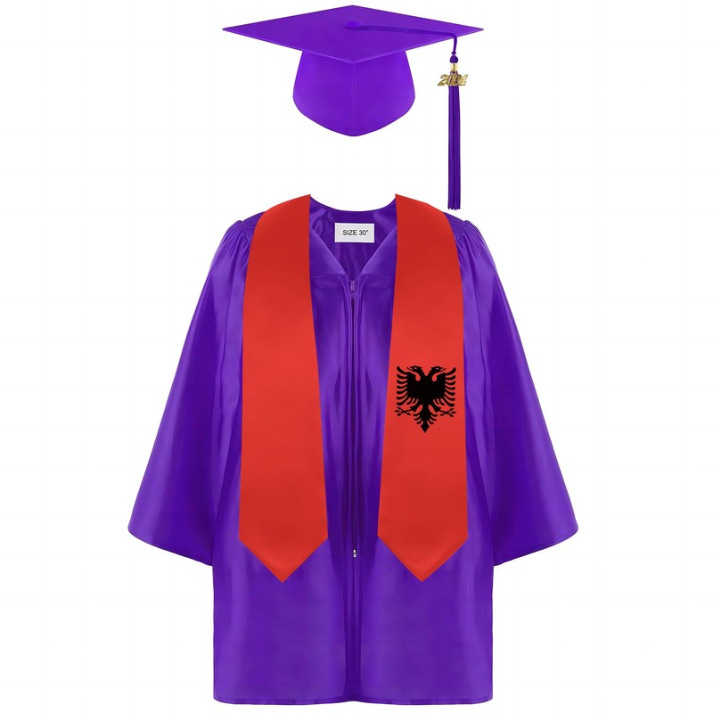 Pan African Flag Graduation Stole Satin Sash Scarf for Study