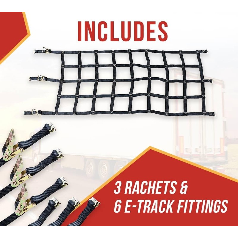 Mytee Products (82"x82") Heavy Duty Cargo Net for Pickup Truck