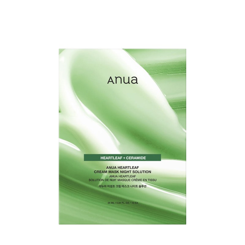 Anua Houttuynia cordata Cream Mask Night Solution 10 sheets, 1