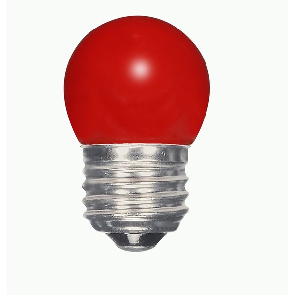 Satco S9165 Medium Light Bulb in Bronze/Dark Finish, 2.31 inches, Red