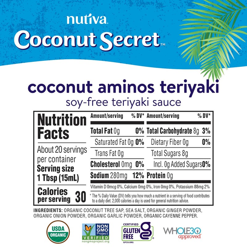 Coconut Secret Coconut Aminos Teriyaki Sauce - 10 fl oz