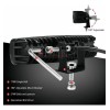 Faros Barra 4 Leds Lupa 8d 6000lm Autos Motos Alta