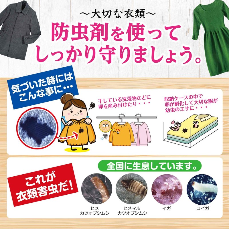 ミセスロイド Unscented Type for Drawers and Clothes Cases, Pack of