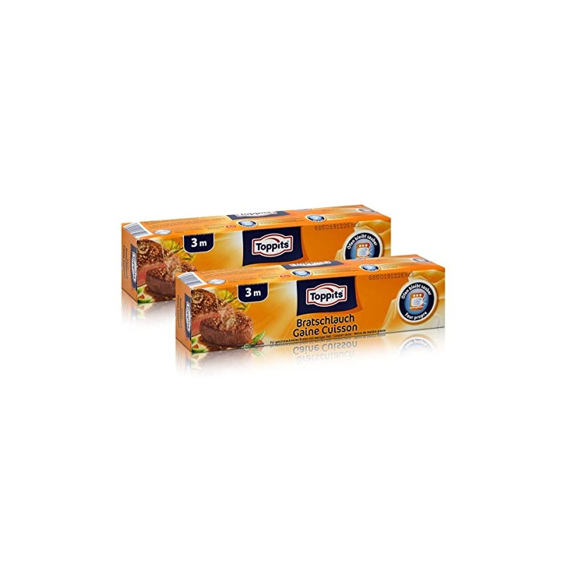 2x Toppits Aroma Bratschlauch 3 m - Ofen bleibt sauber