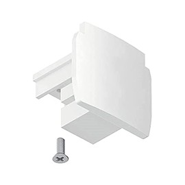 Paulmann ProRail3 91383 Rail System Connector End Cap Pack of 1 35 x 31.5 mm White Rail Systems Ceiling Rail Plastic