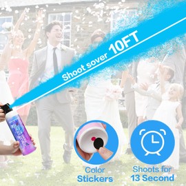 Gender Reveal Fire Extinguisher, Gender Reveal Color Smoke Powder Spray,4 Pcs Blue Blaster Only for Baby Boy with Blue Smoke Suitable for Gender Reveal Party, 100% Biodegradable Party Supplies