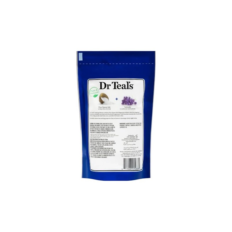 Dr Teal's Pure Epsom Salt Lavender 450gr (2 pzas)