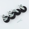 3 Inch Heavy Duty Caster Wheels, 1/4 inch Thread Stem,