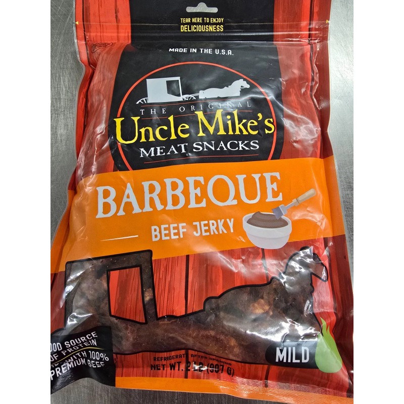 Uncle Mike's Beef Jerky (2LB), 3 NEW Flavors - Original