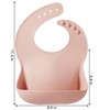 PandaEar Silicone Bibs for Babies Toddlers Girls| Adjustable Waterproof BPA