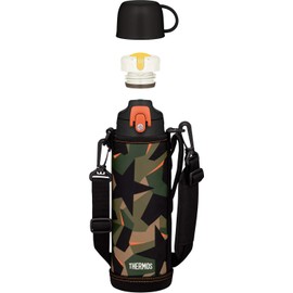 Thermos FJJ-1000WF GR-C Vacuum Insulated 2-Way Bottle, 0.4 gal (1.0 L) / 1.03 L Green Camouflage