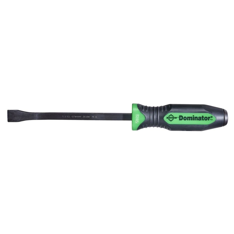 Mayhew Tools 14112GN Dominator Pro Curved Pry Bar, 12", Green