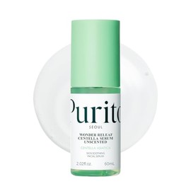 PURITO Suero Centella sin perfume, 34,860 ppm de Centella, suero facial para piel sensible y propensa al acné, suero calmante, vegano y libre de crueldad, cuidado de la piel coreano, 2 fl.oz / 60ml